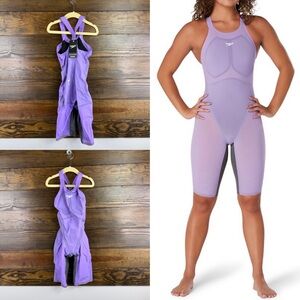 Speedo Fastskin Pure Valor Closed Back Kneeskin Tech Suit Swimsuit Size 23